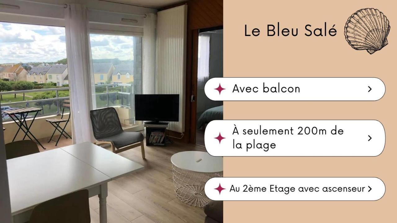 Bleu Sale - F2 Courseulles Avec Balcon Lägenhet Exteriör bild